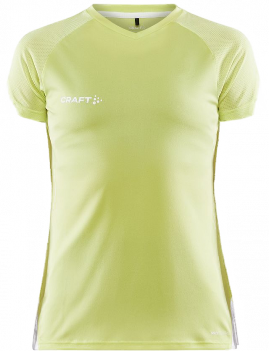 Craft - Pro Control Impact Tee Women - Giallo/White - Giallo & blanc